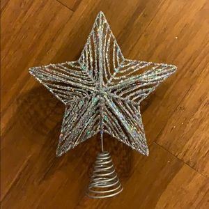 3D Silver Glittery Star for Xmas Tree